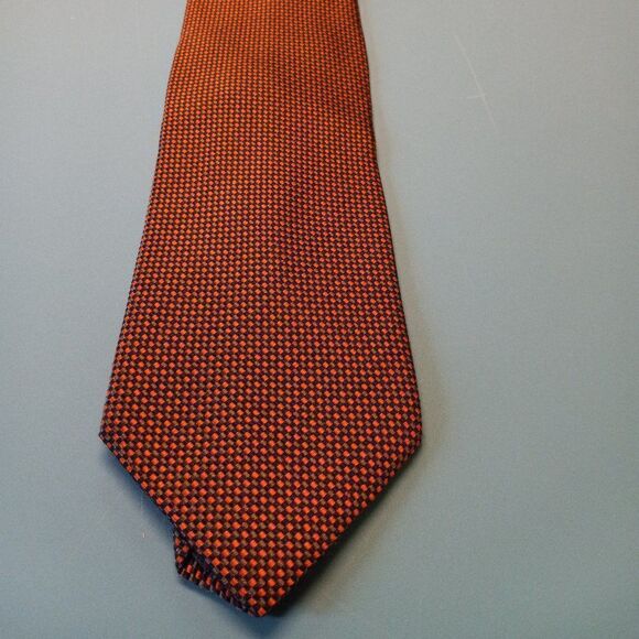 Chez Roffe Silk Copper, Green and Brown tie - Picture 1 of 7